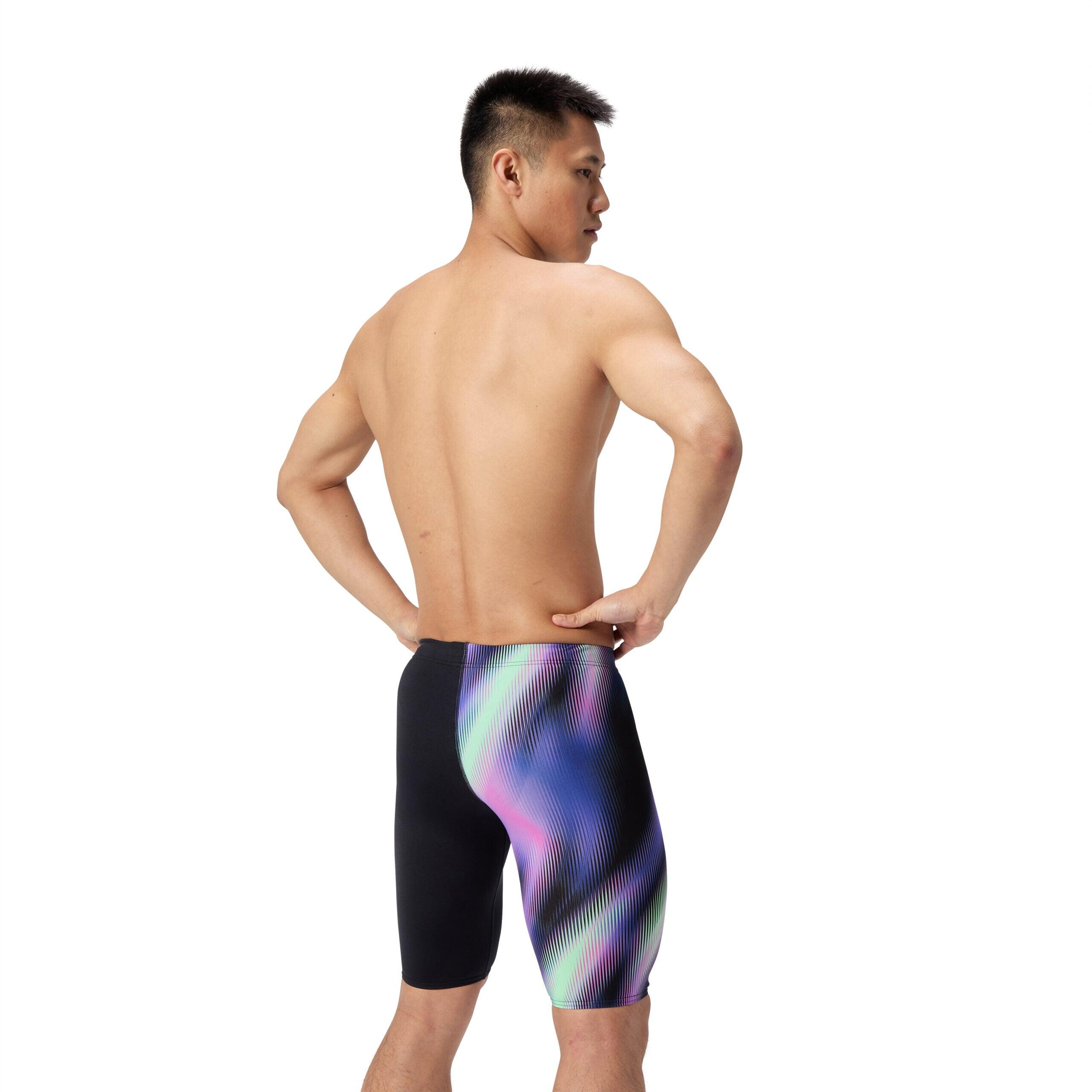 Swim jammer Speedo Eco Endurance+ One Leg Print Nero/Viola 2/7