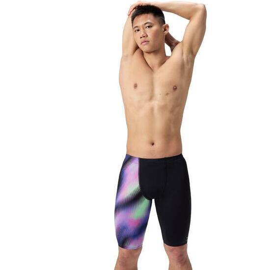 Speedo Jammer Eco Endurance+ One Leg Print Schwarz/Lila