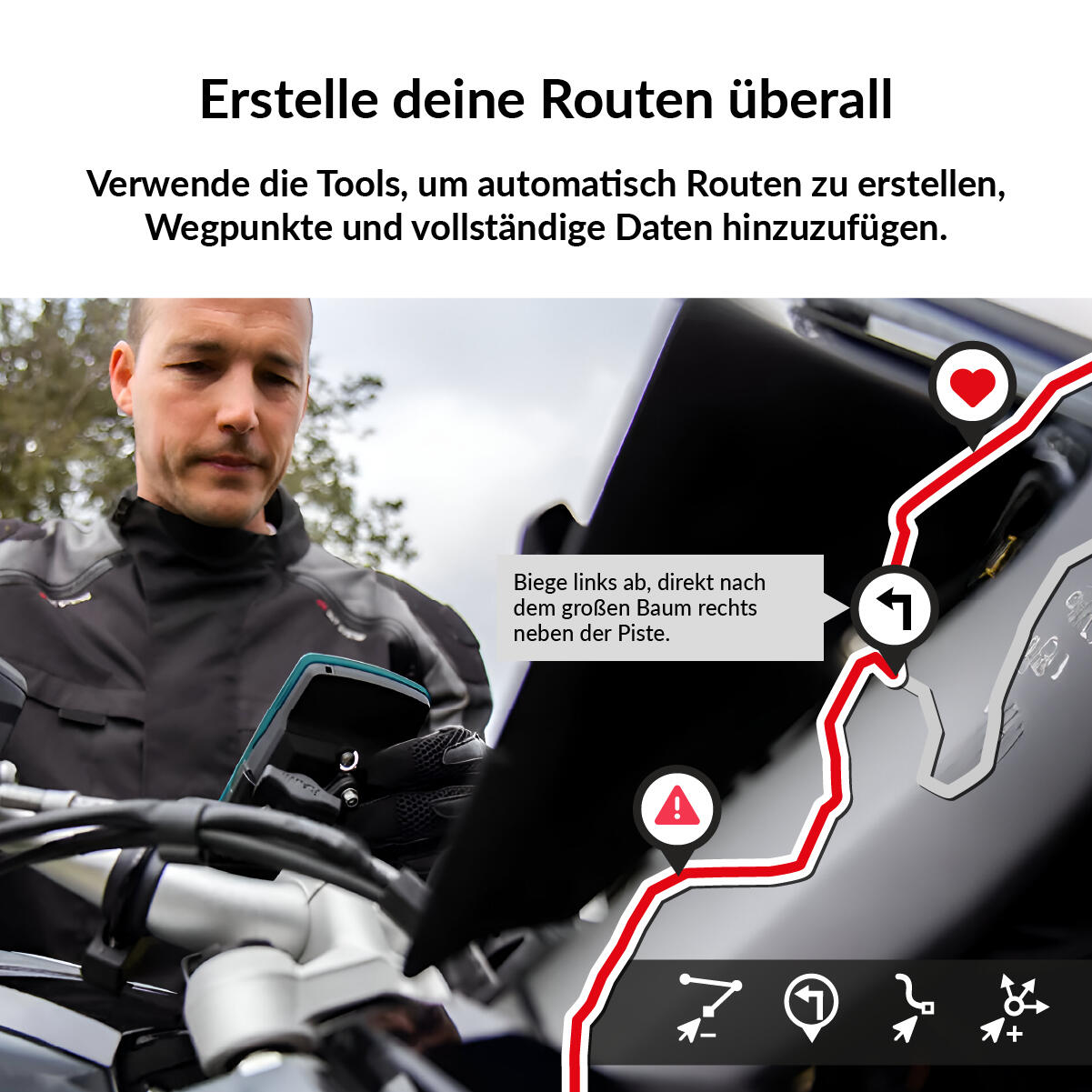 GPS Aventura 2 Plus Motor (128 GB) + Karte Deutschland BKG Topo 1:25000 TwoNav 4/7