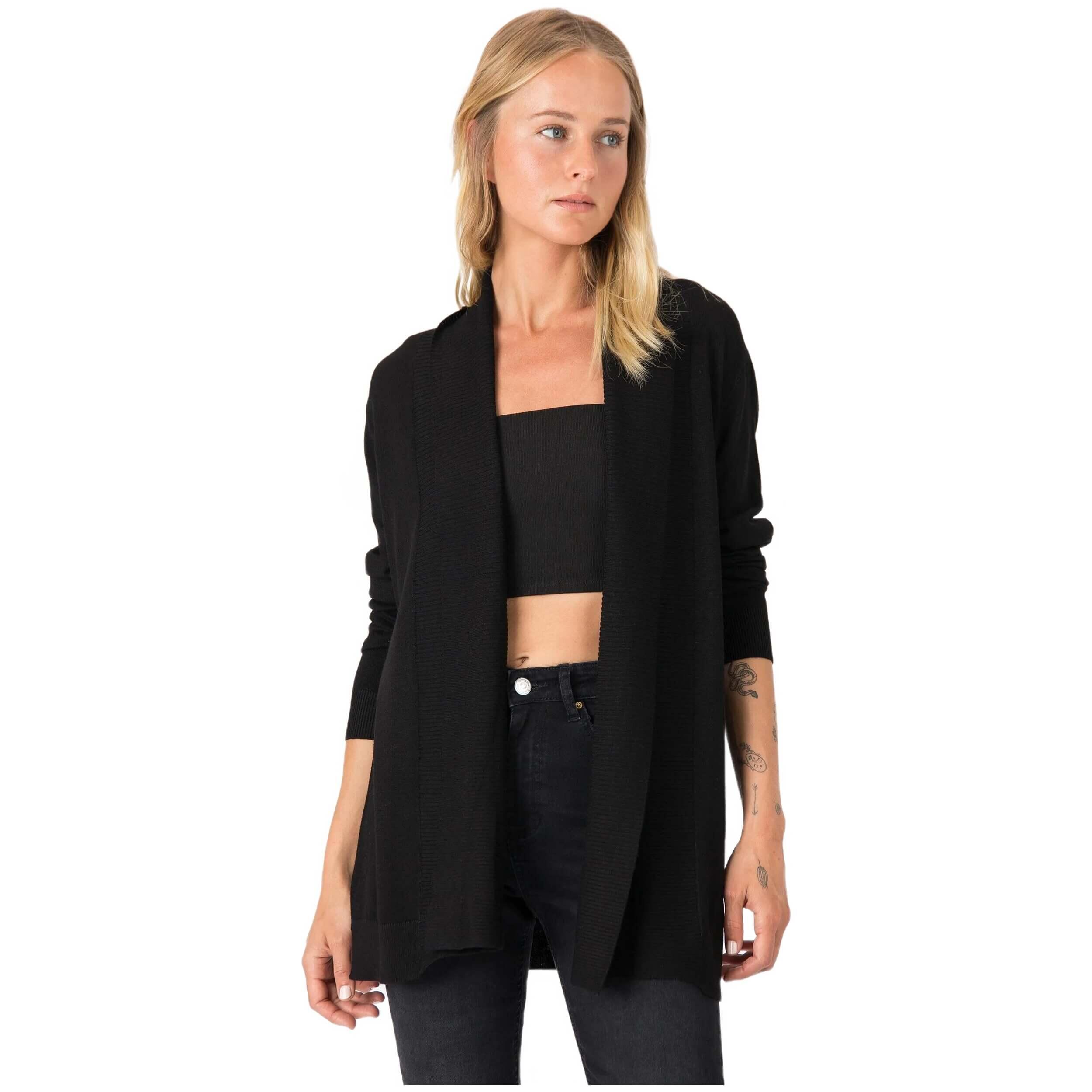 Tifosi - Cardigan Tiffosi Pour Femmes - Gilet Manches Longues - Noir - Decathlon