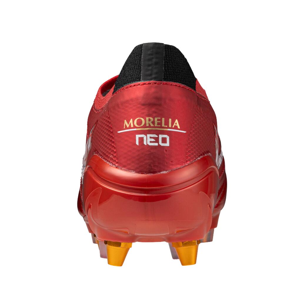 Crampons Mizuno Morelia Neo IV Beta Japan rouge cuir 5/6