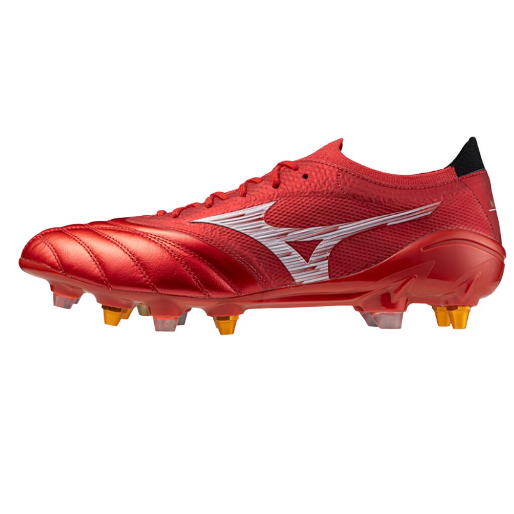 Crampons Mizuno Morelia Neo IV Beta Japan rouge cuir 4/6