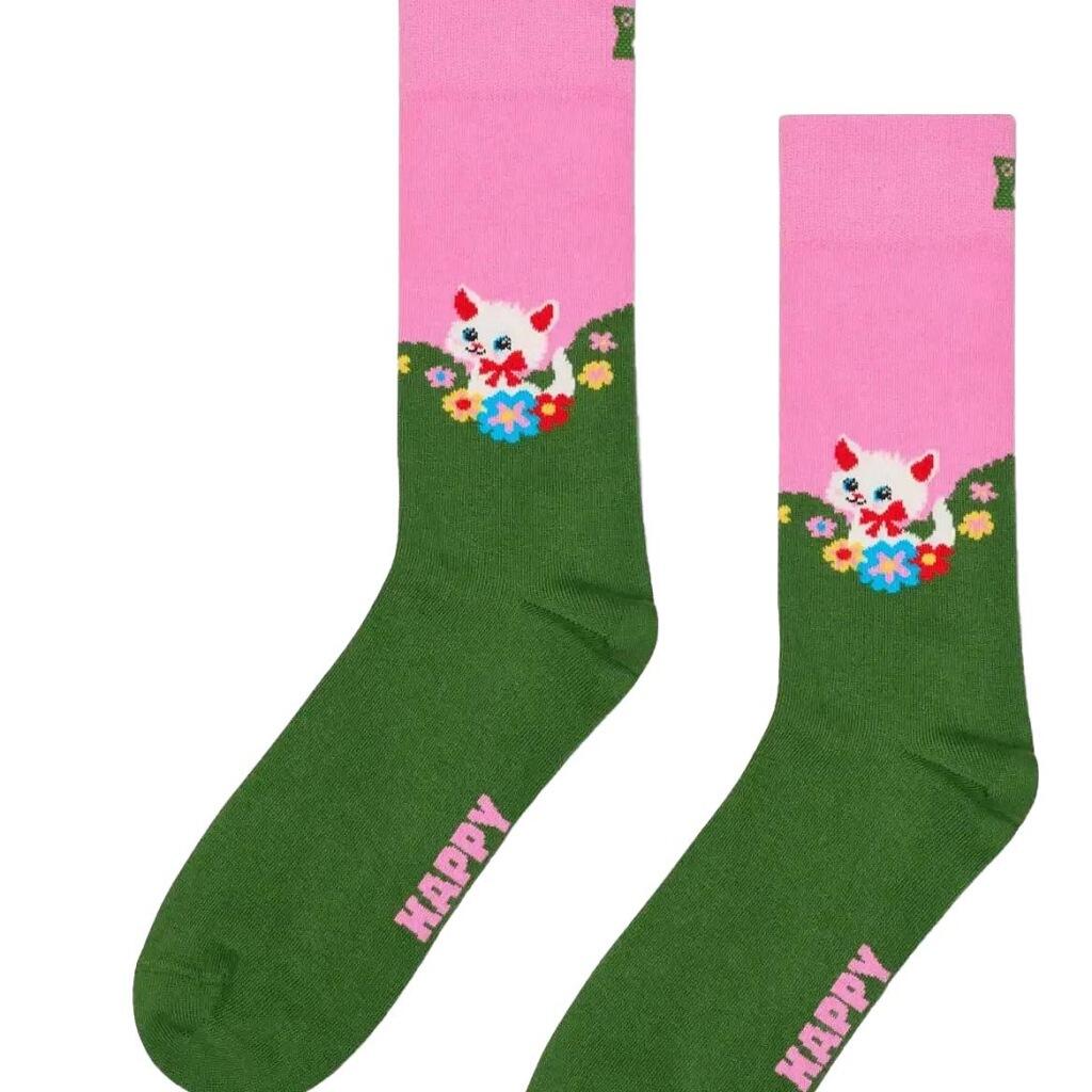Chaussettes Chaussettes Happy Socks Kitten &amp; flowers-36/40 2/5