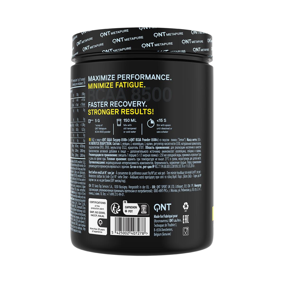 Aminosäuren QNT BCAA 8500 - Lemon 2/3