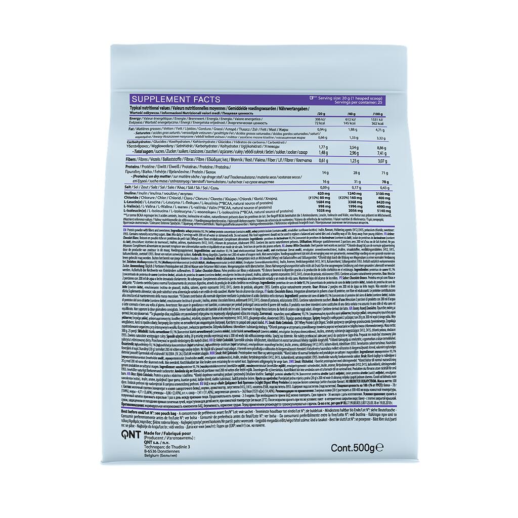 LIGHT DIGEST WHEY PROTEIN - Chocolat blanc - 500 g 2/4