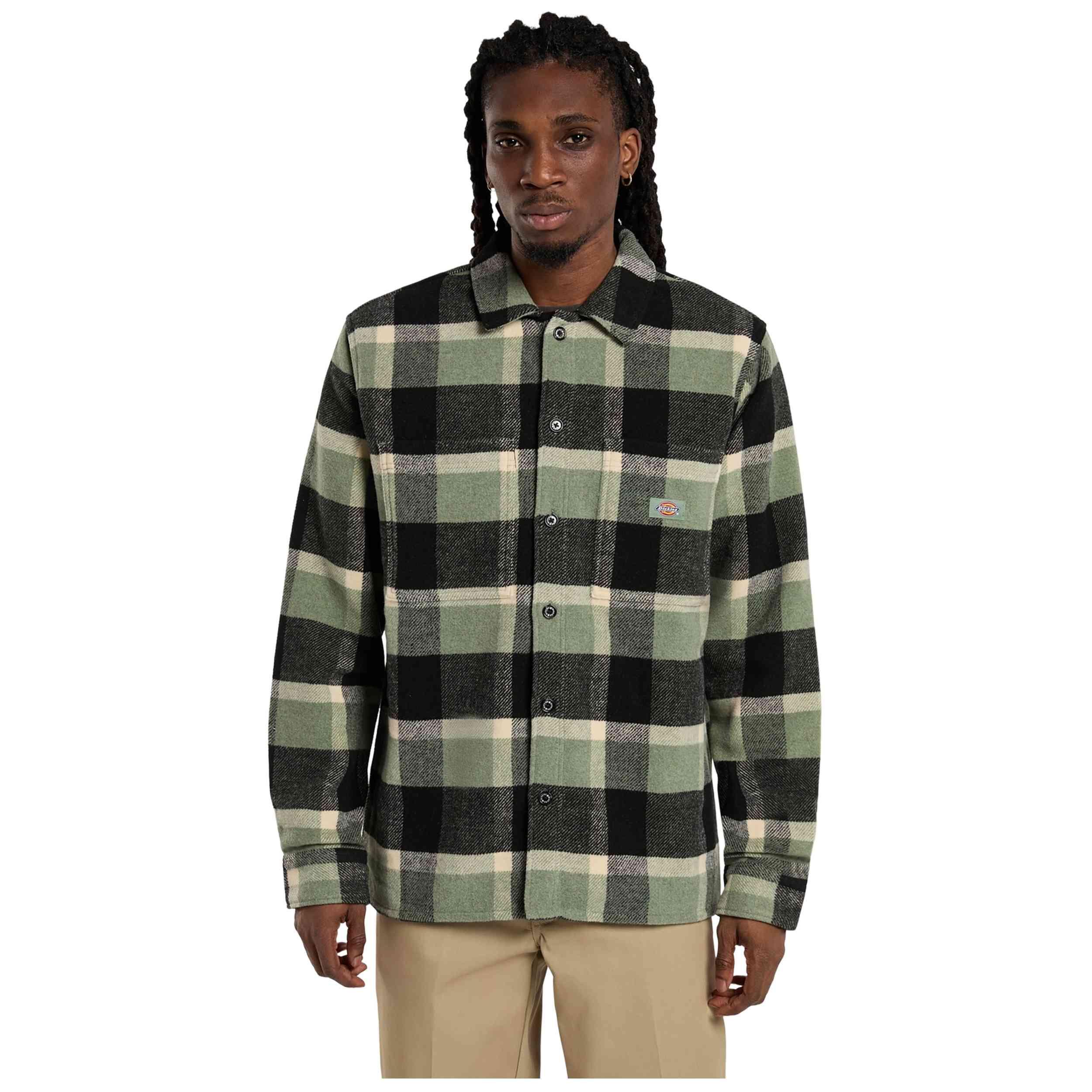 Dickies - Chemise Dickies Modèle Dk0a4xzzl191 Pour Homme - Surchemise - Vert - Decathlon