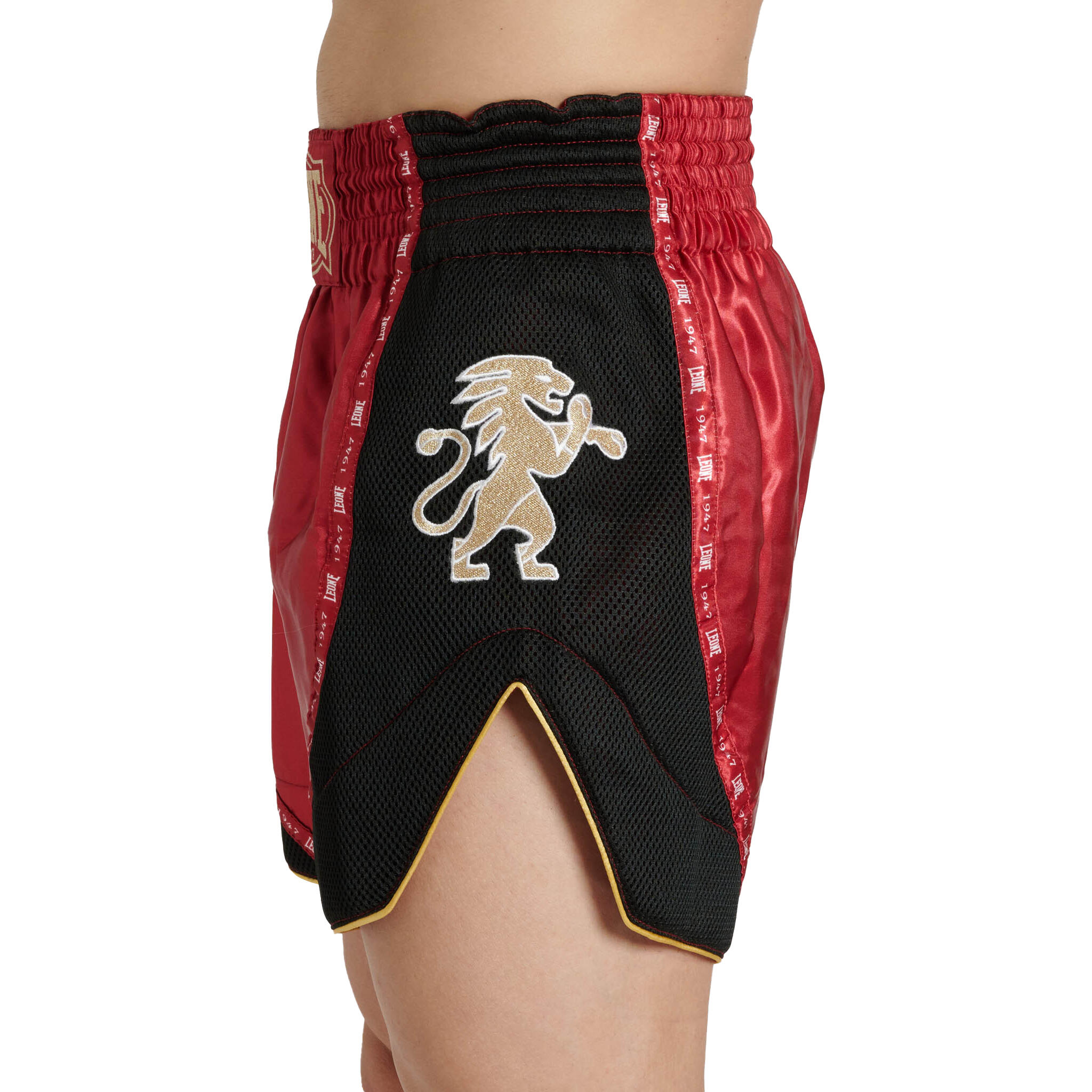 LEONE kick/thai shorts CLASSIC rouge L 2/8