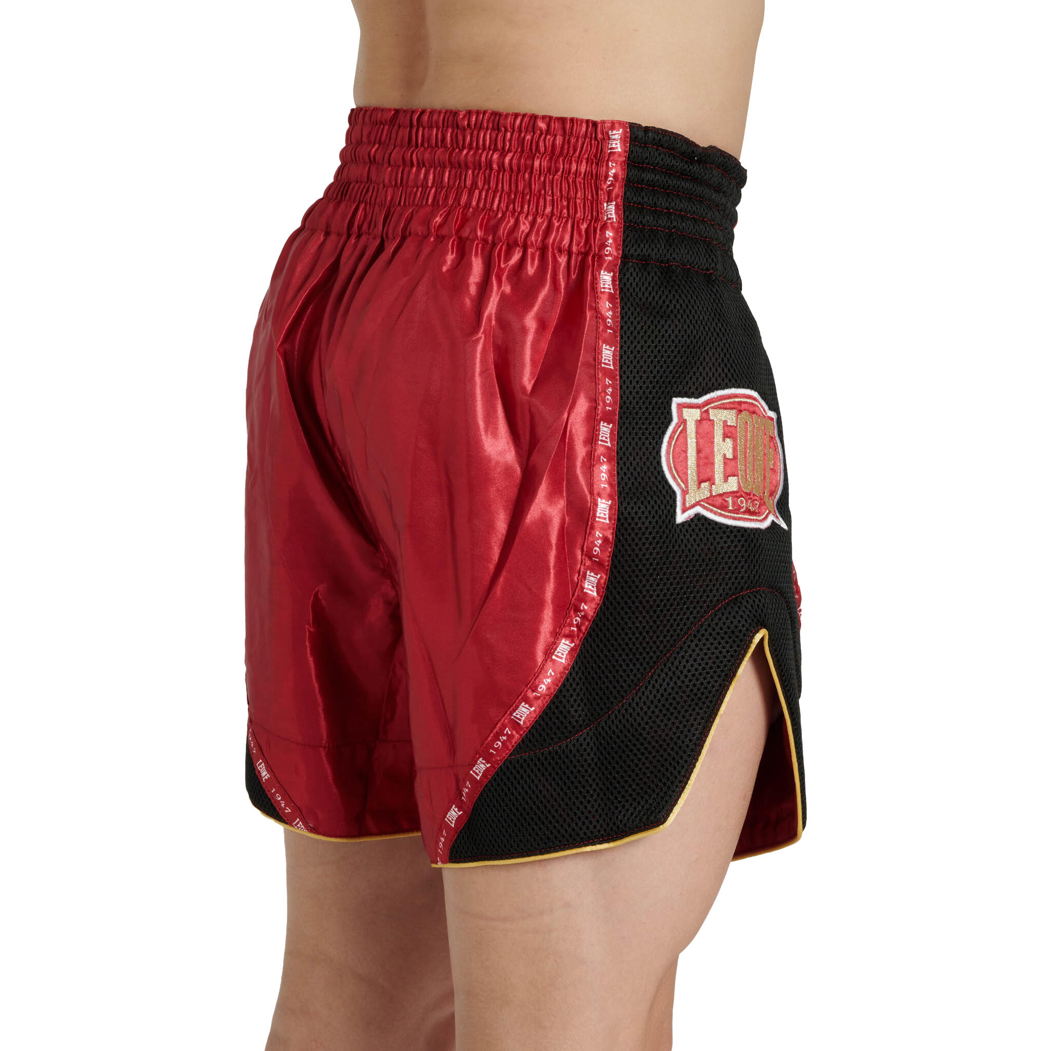 LEONE kick/thai shorts CLASSIC rouge L 4/8