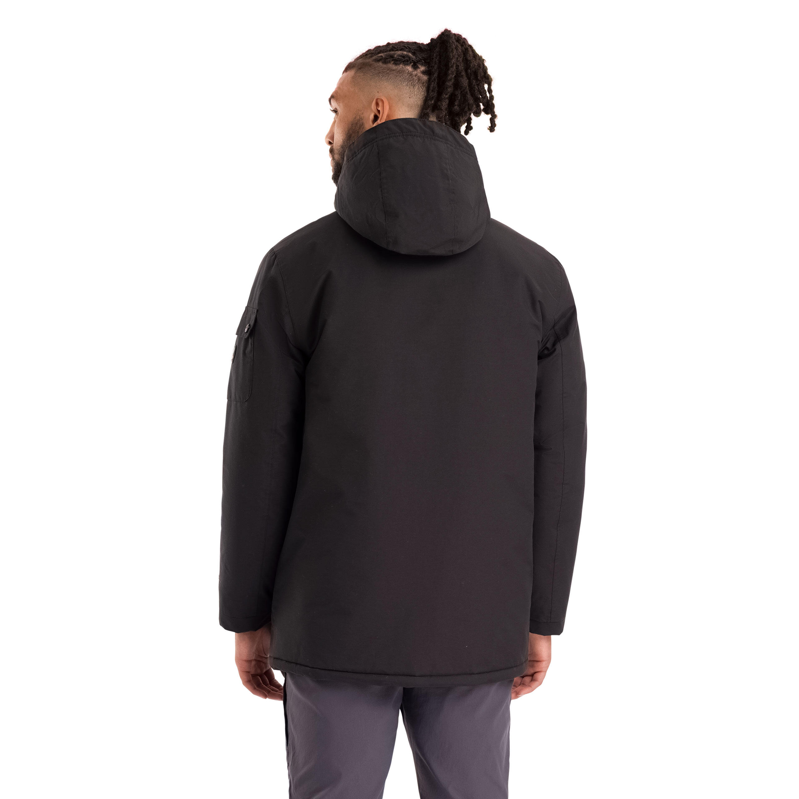 Trespass Stewart - Chaqueta impermeable para hombre negra 3/5