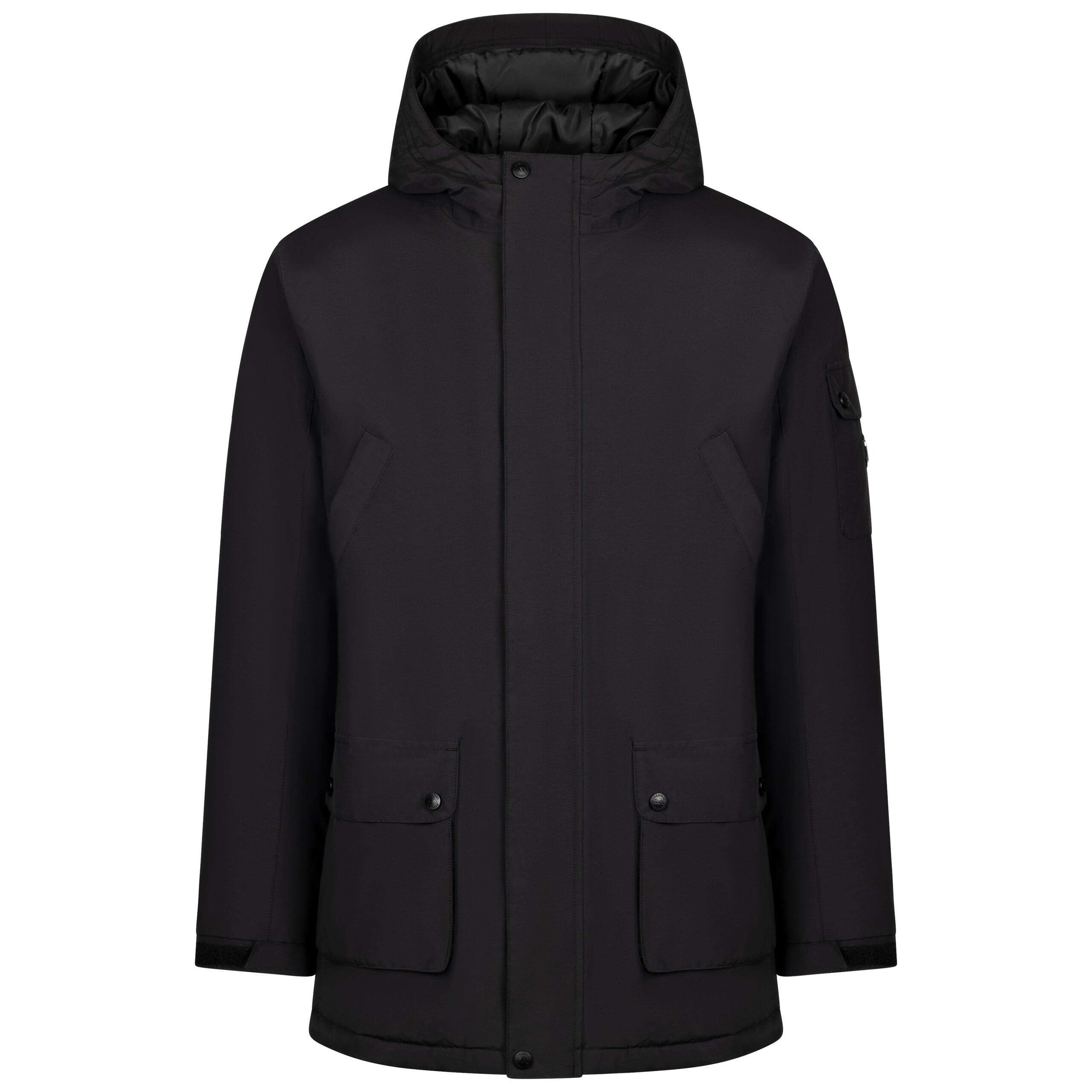 Trespass Stewart - Chaqueta impermeable para hombre negra 5/5