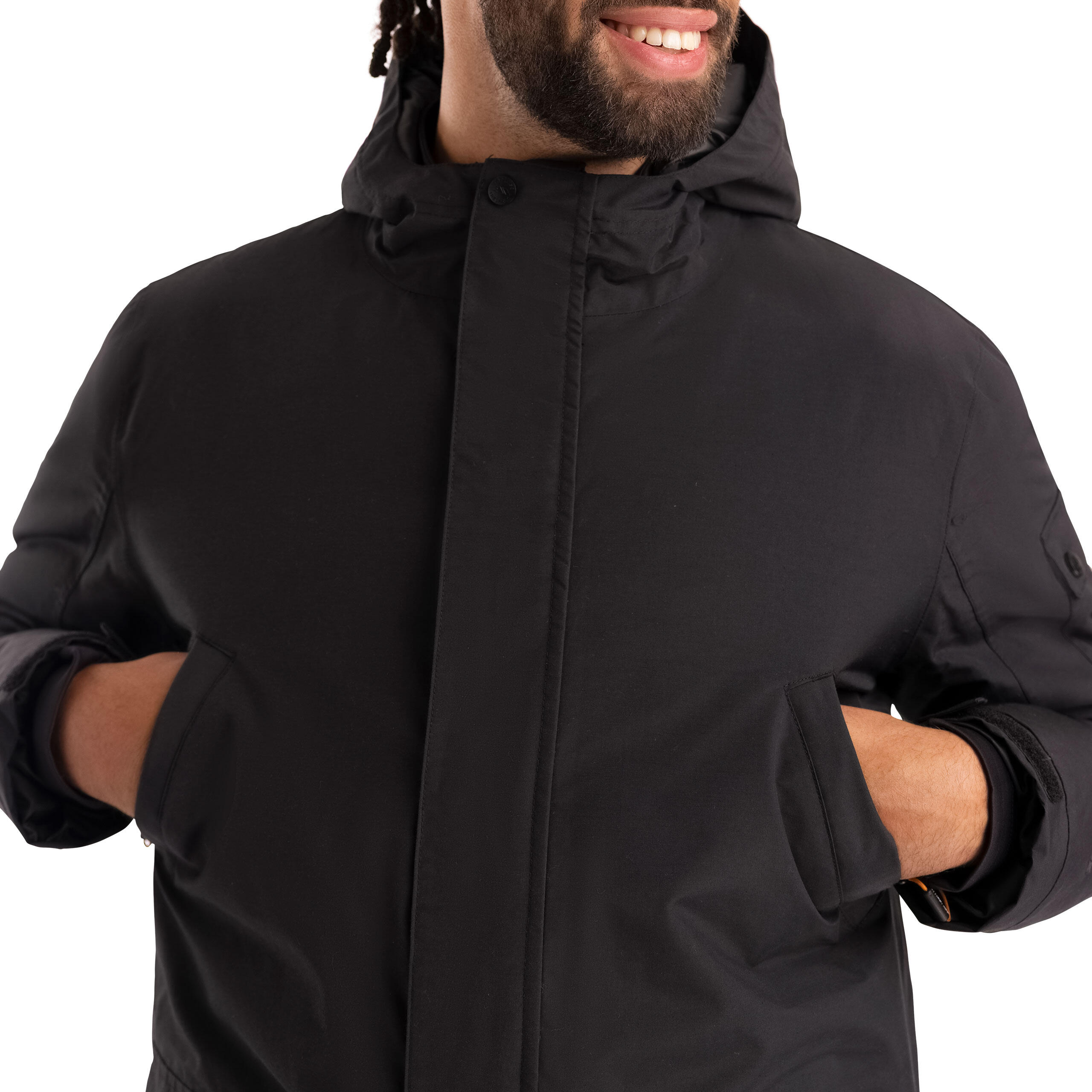 Trespass Stewart - Chaqueta impermeable para hombre negra 4/5
