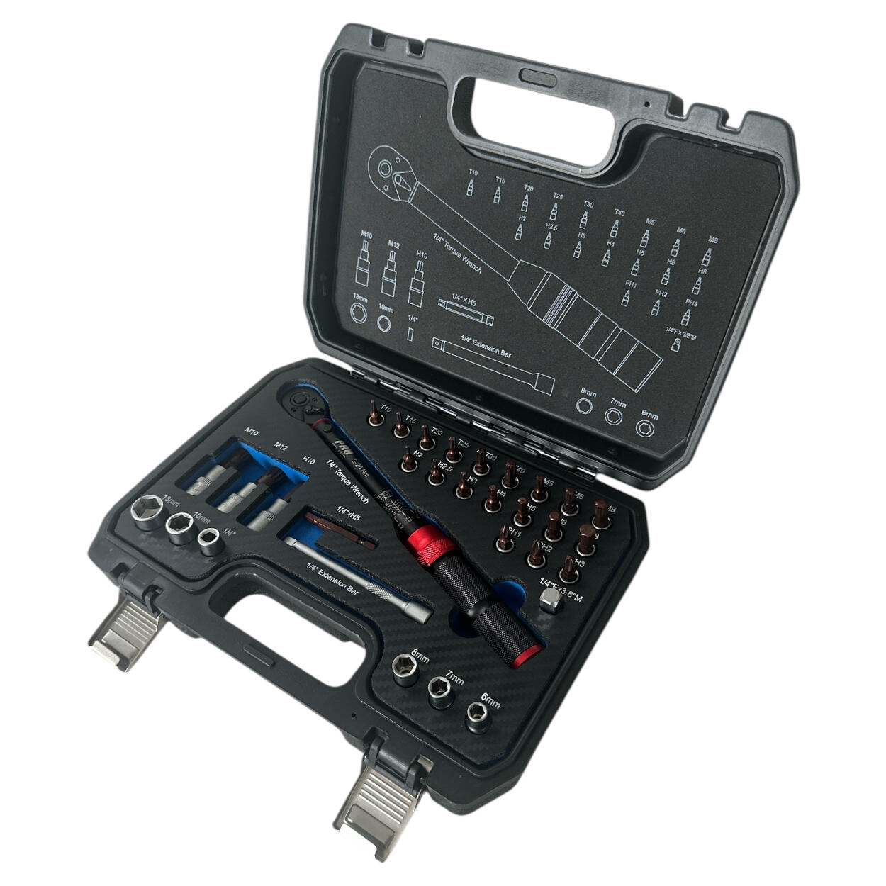 Momentsleutel Fiets 32-delig Set 2-24 Nm 3/7