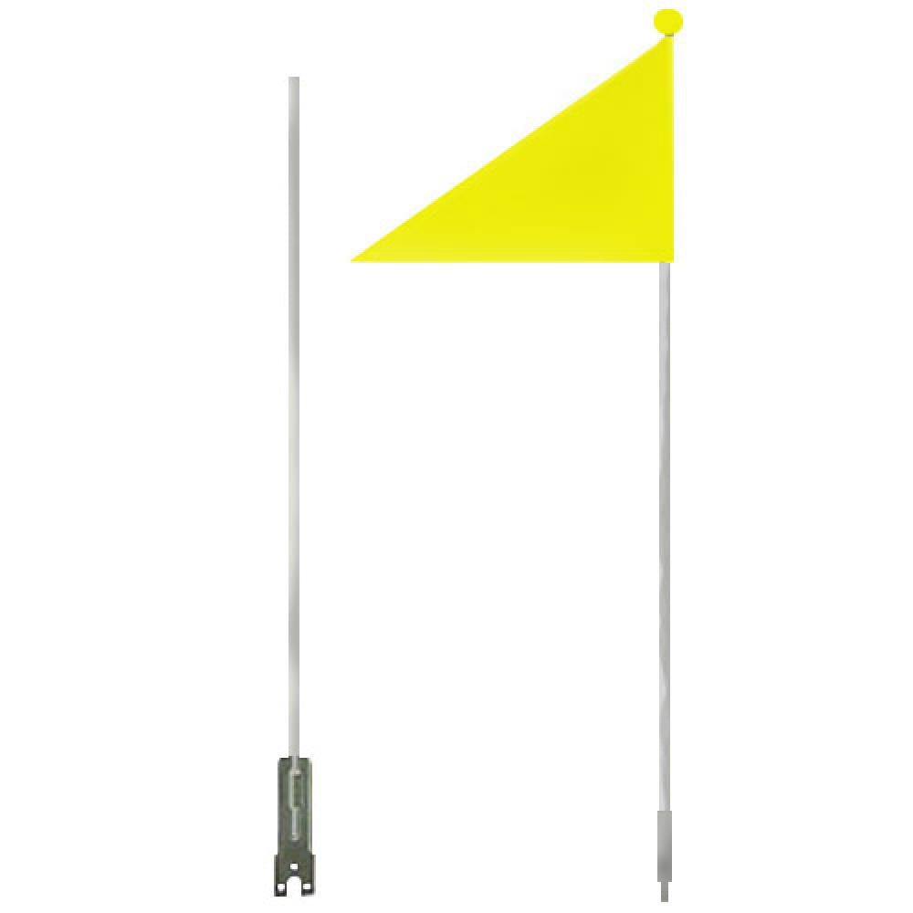 M-Wave drapeau de sécurité jaune 150 cm 2/3