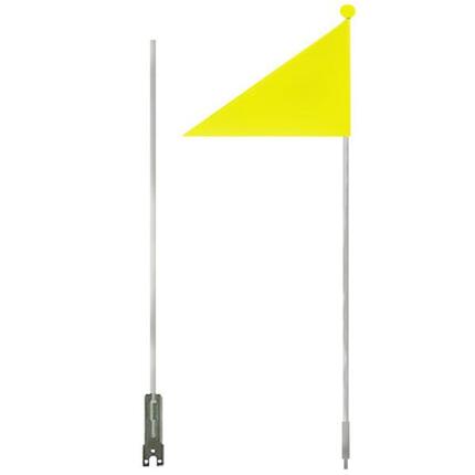 M-Wave drapeau de sécurité jaune 150 cm