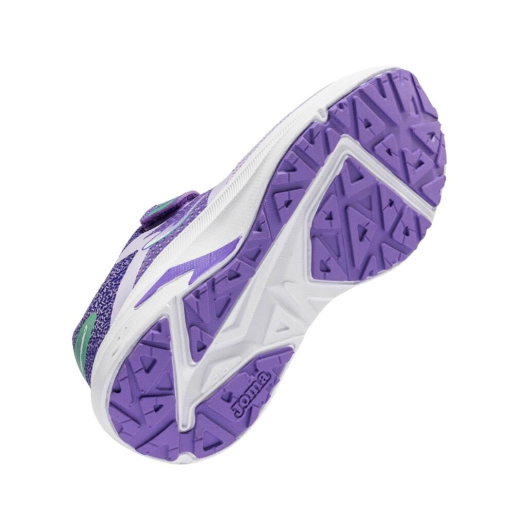 Joma Speed JR 2619 Purple – Sapatilhas de corrida para meninas com malha VTS e s 5/7