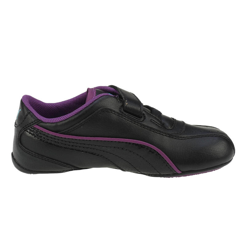 Pantofi sport fete Puma Talulla Glamm V, black-blue-grape 25