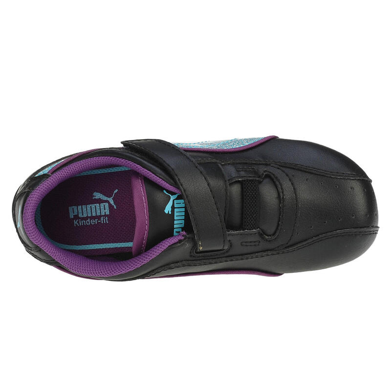 Pantofi sport fete Puma Talulla Glamm V, black-blue-grape 20