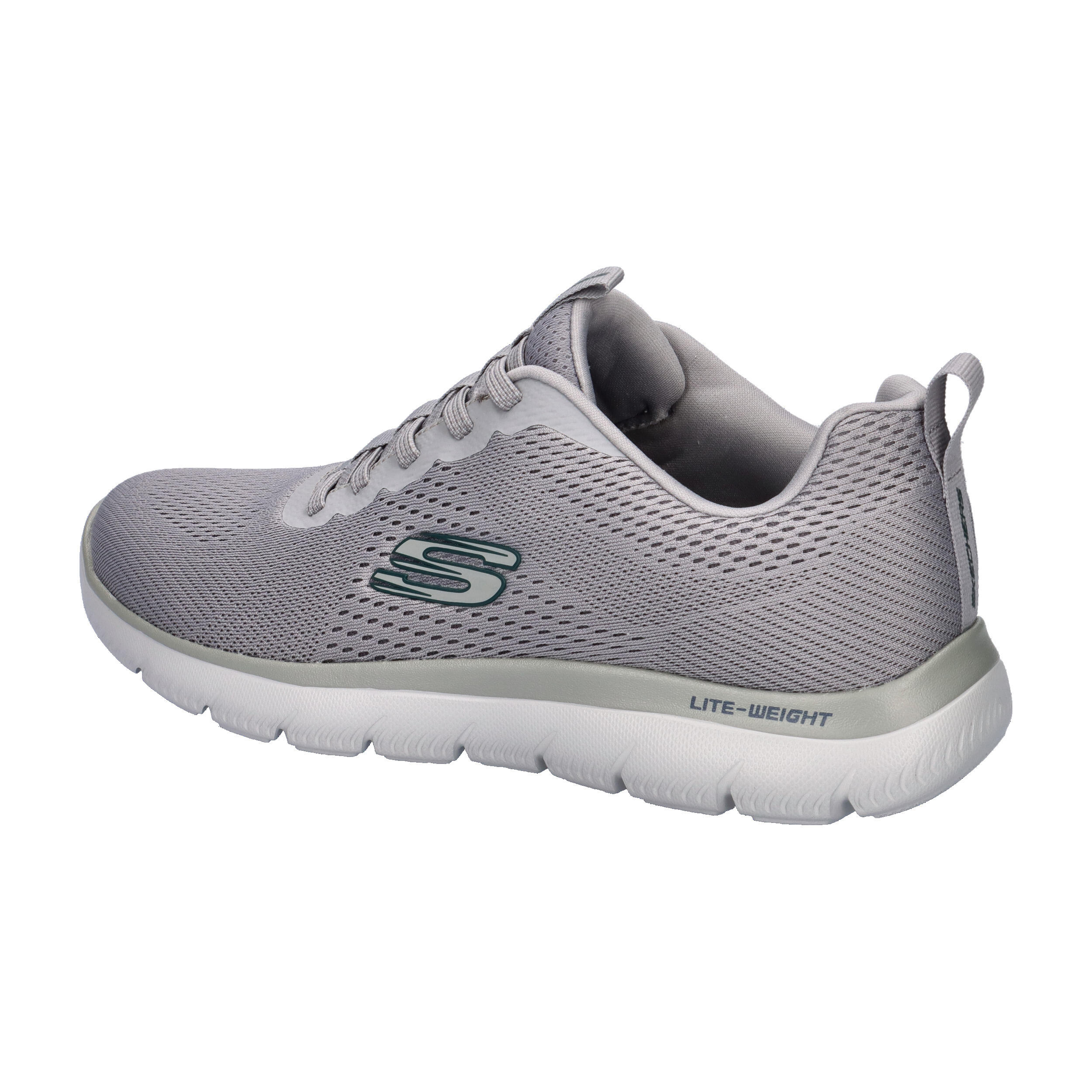 Skechers Herren Summits Eckler Slip-ins Sneaker 232963 GYNV Gray/Blau 11/15