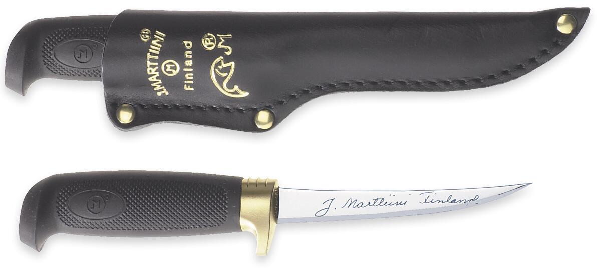 Cutit de filetat Marttiini Condor, lama 10 cm, teaca piele