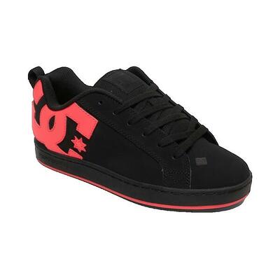 Schoenen dc-shoes zwarte leren sportschoenen