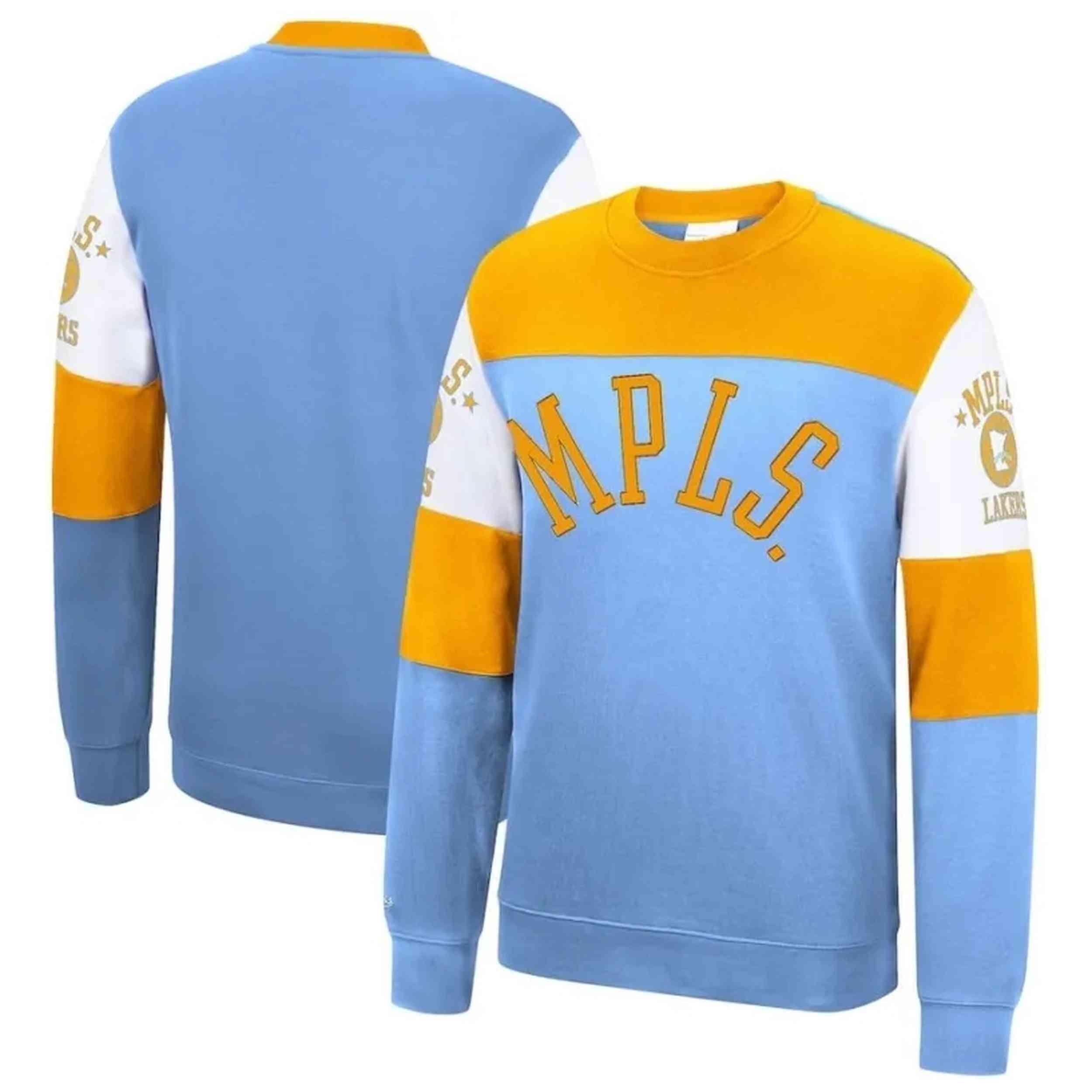Sweat à capuche Mitchell & ness modèle FCPO1037-MLAYYPPPLTBL pour enfants 3/3
