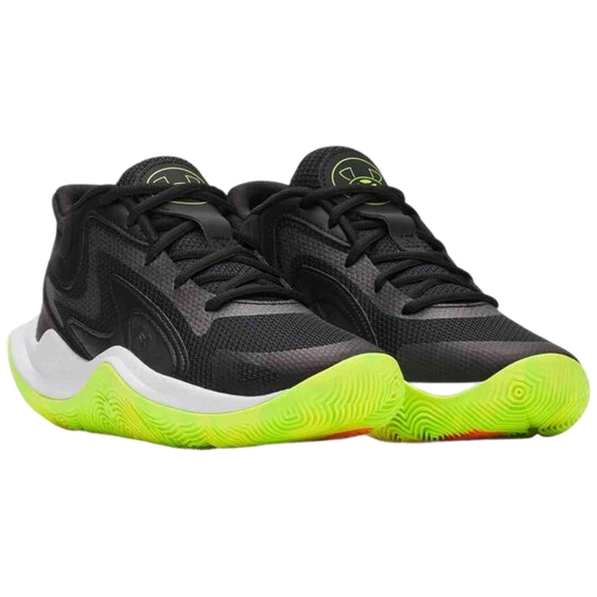 Chaussures de basket-ball Under armour modèle 6001587-002 pour unisexe enfants 4/4