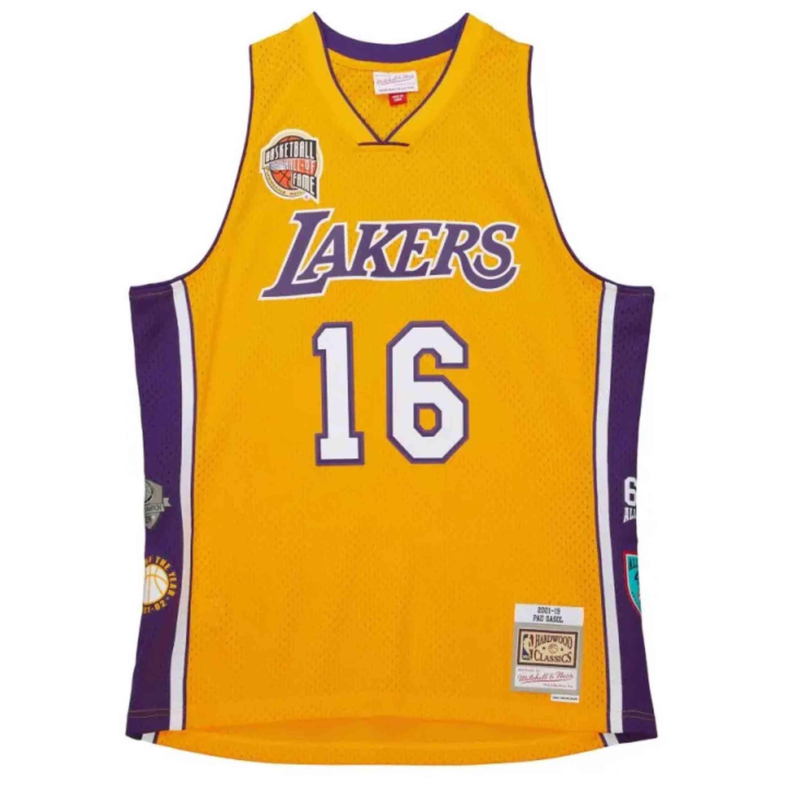 Maillot de basket Mitchell & ness modèle SMJY6864-LALYYPGALTGD pour homme 2/5