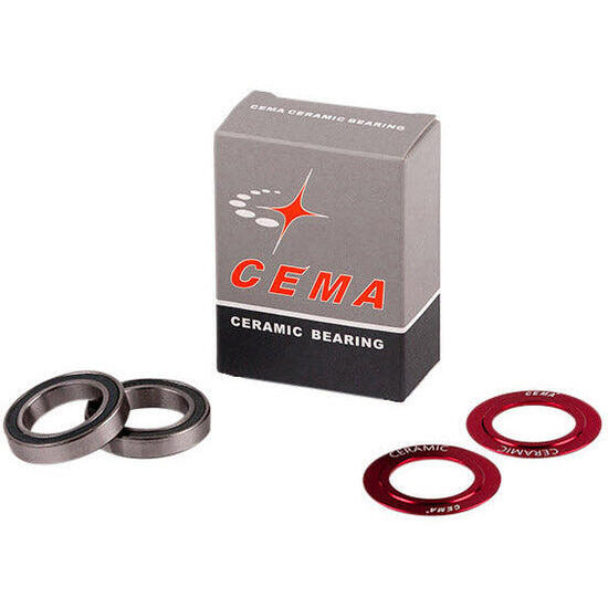 Cema set cuscinetti ceramici 24 mm rosso.