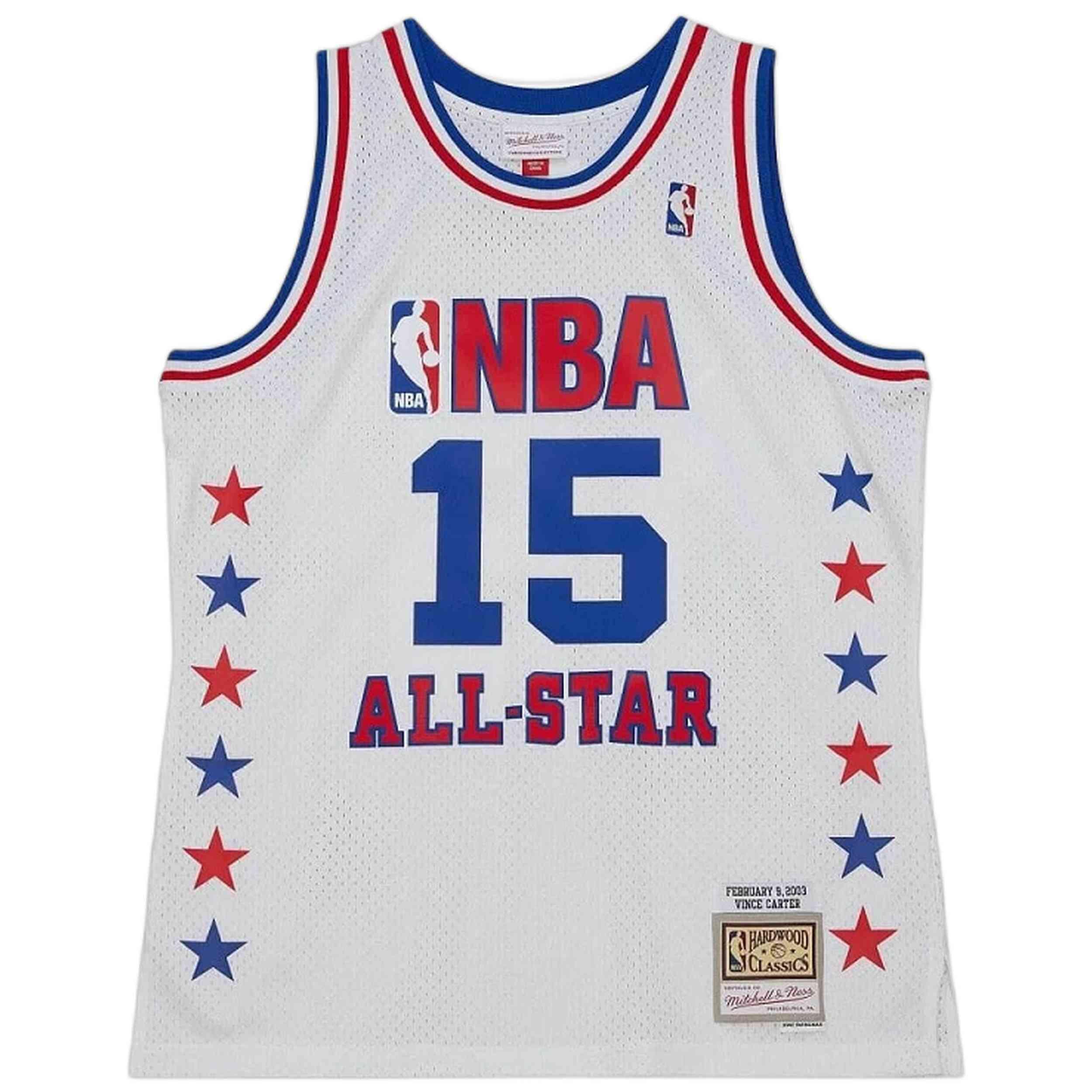 Maillot de basket Mitchell & ness modèle SMJY5291-ASE03VCAWHIT pour homme 1/3