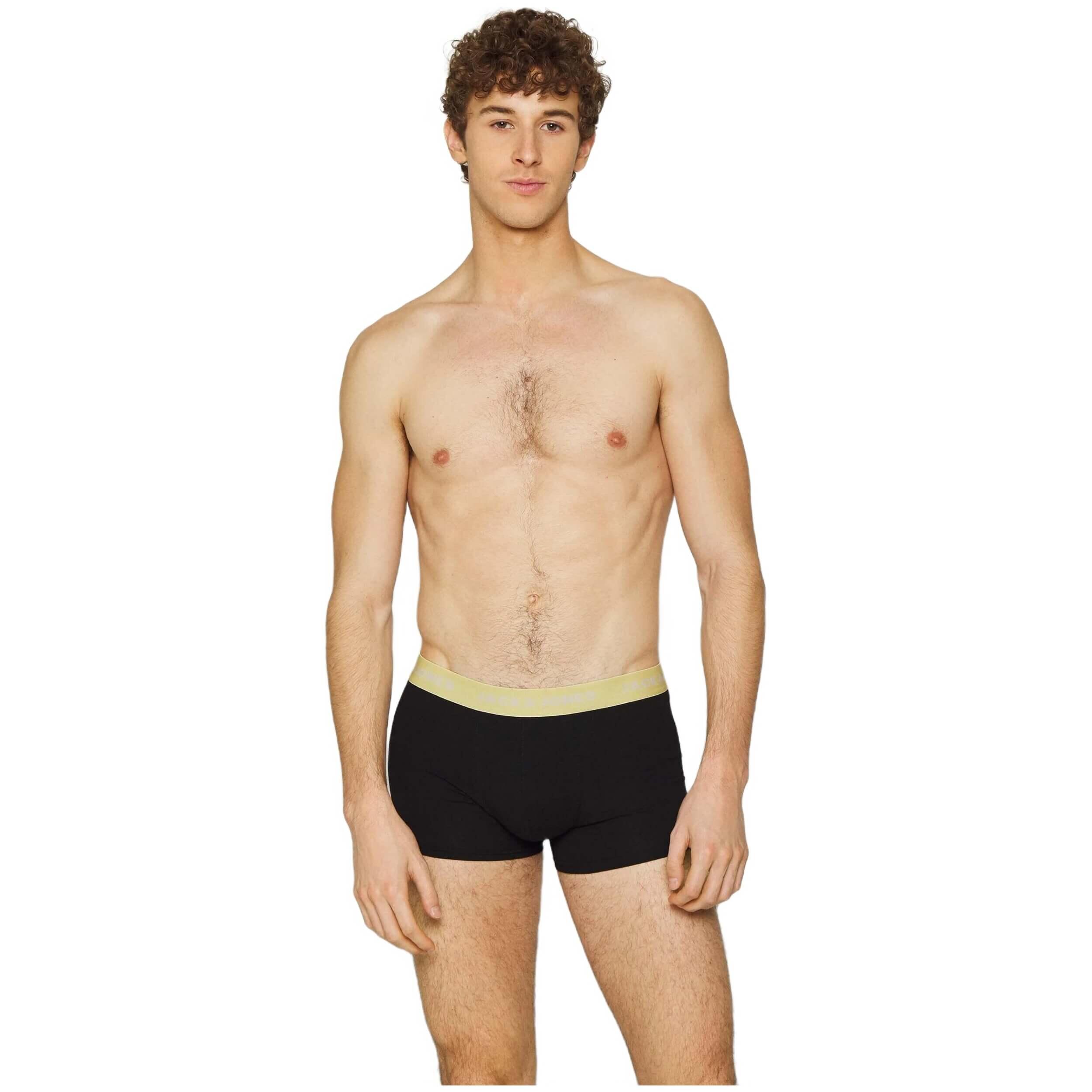 Pack de calzoncillos Jack&jones modelo 12230353-BLACK para hombre 3/5
