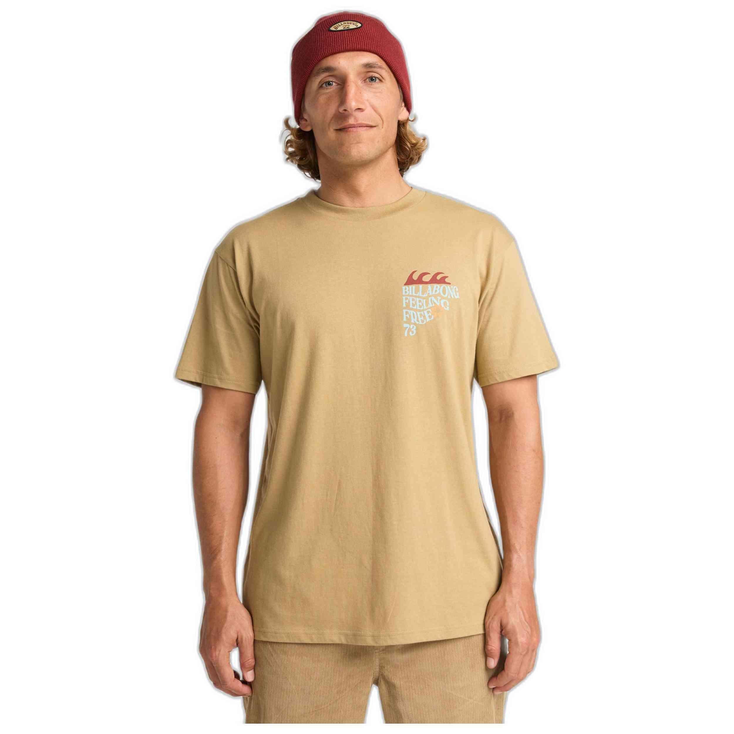 Billabong - T-shirt Billabong Modèle Ebyzt00362-kha Pour Homme - T-shirt Manches Courtes - Beige - Decathlon