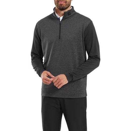 Footjoy - Footjoy Tonal Heather Pour Homme, Noir - Pull - Gris - Decathlon