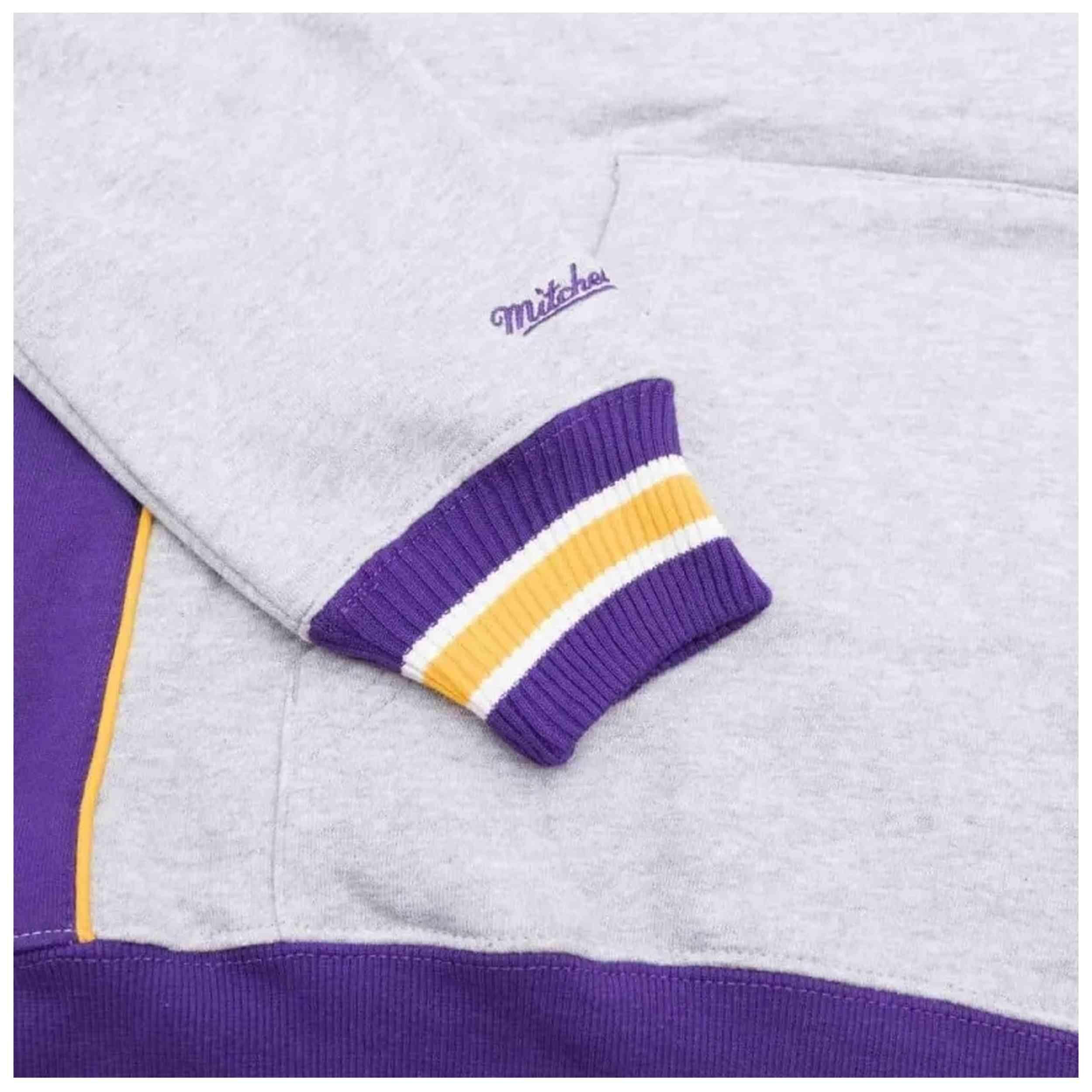 Sweat à capuche Mitchell & ness modèle FPHD1040-LALYYPPPGYHT pour unisexe 2/3