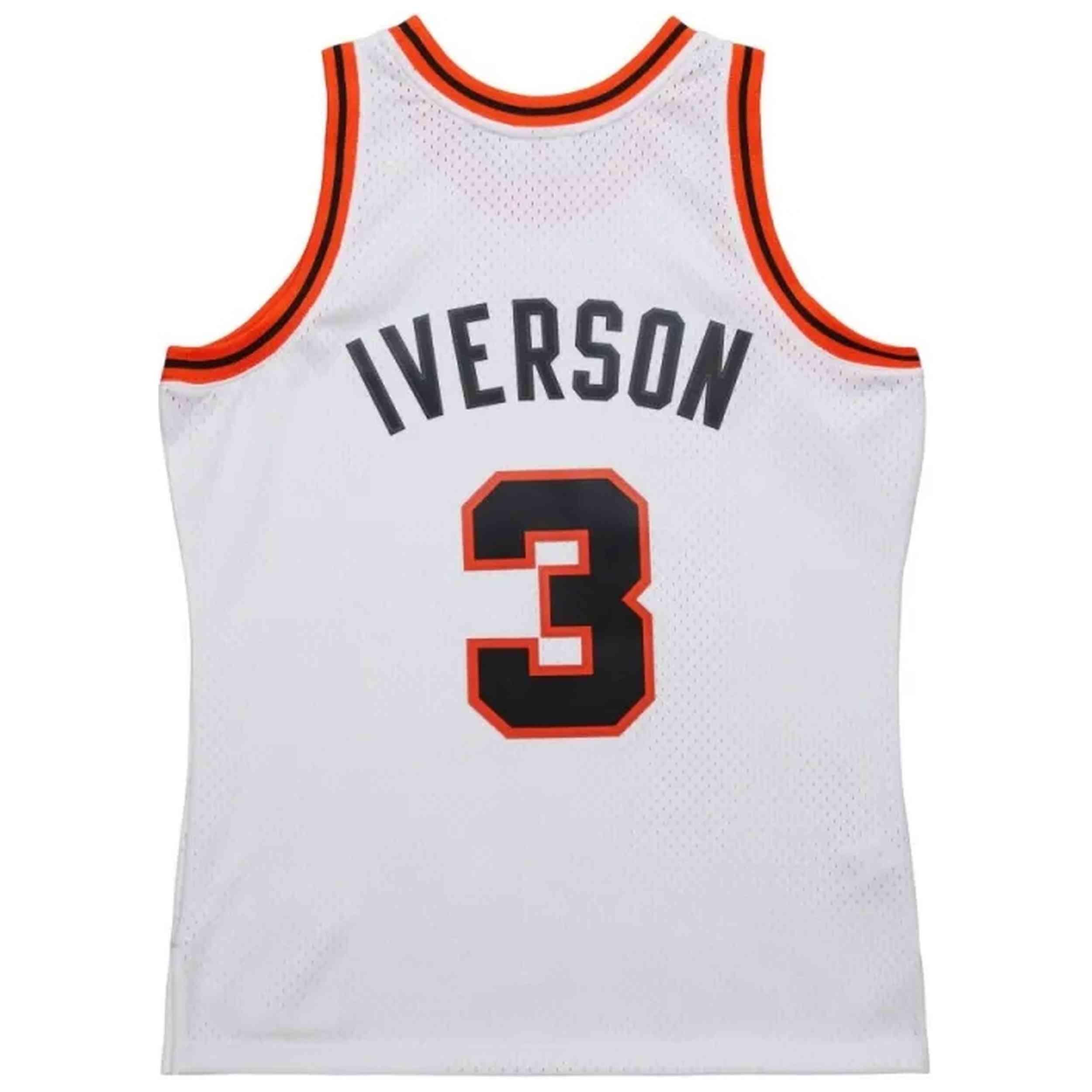 Maillot de basket Mitchell & ness modèle SMJY7841-DNU06AIVWHIT pour homme 2/4
