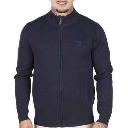 Gilet uni cotton zip homme
