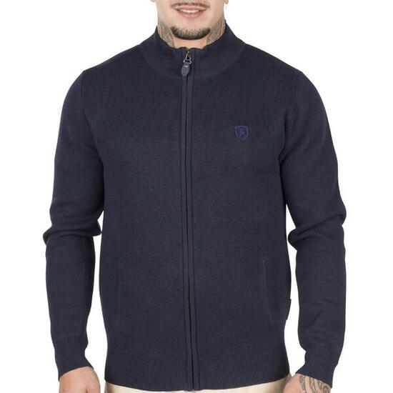 Gilet uni cotton zip homme
