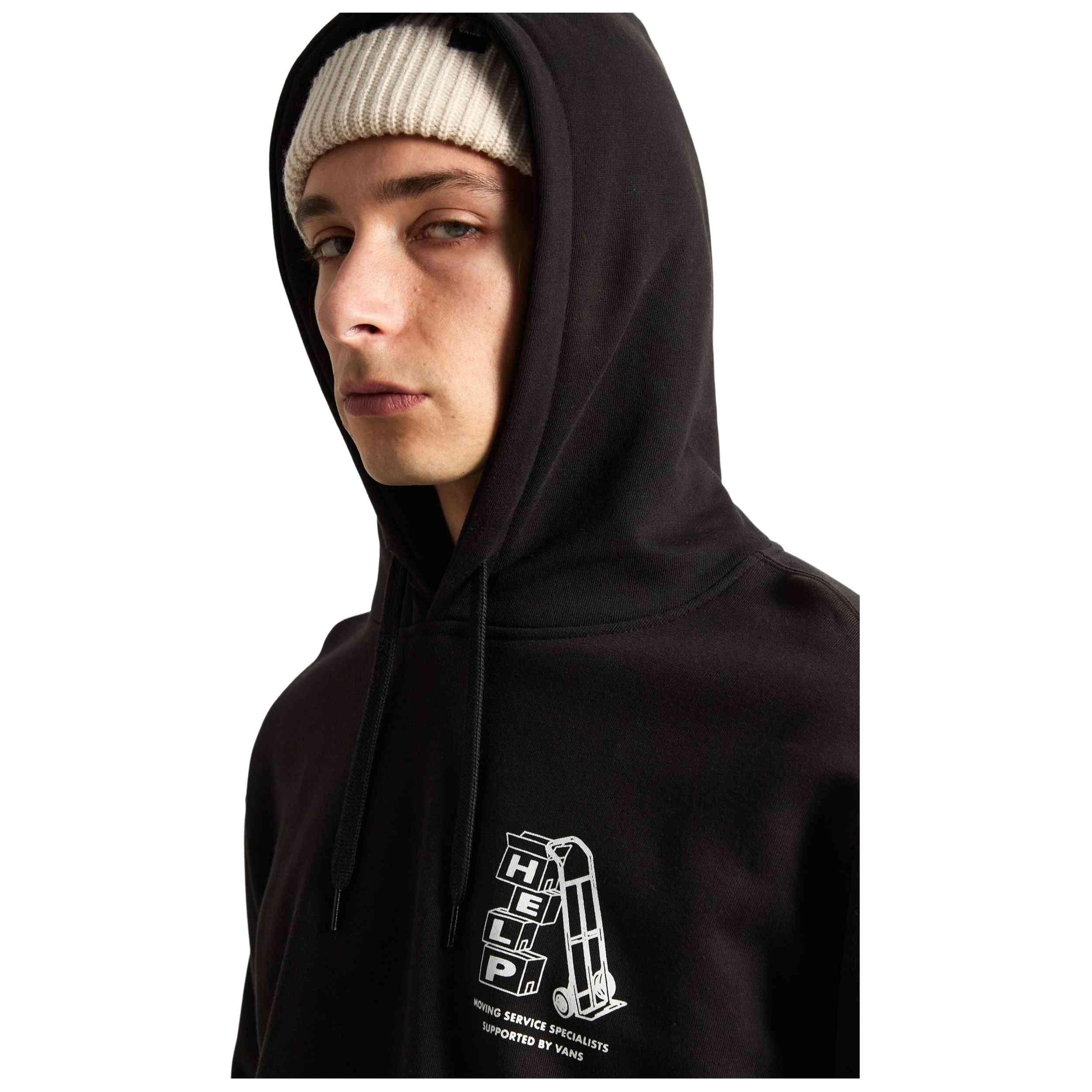 Sweat à capuche Vans modèle VN000PABBLK1 pour homme 4/5