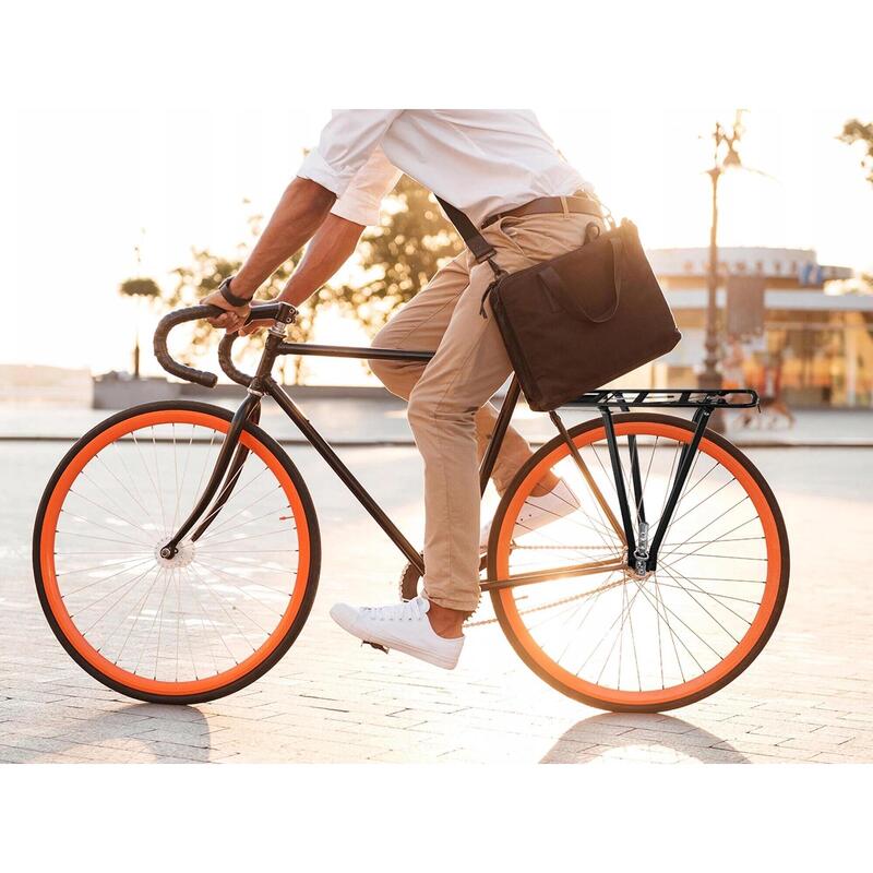Portbagaj pentru bicicleta, prindere pe spate, aluminiu, maxima 35 kg