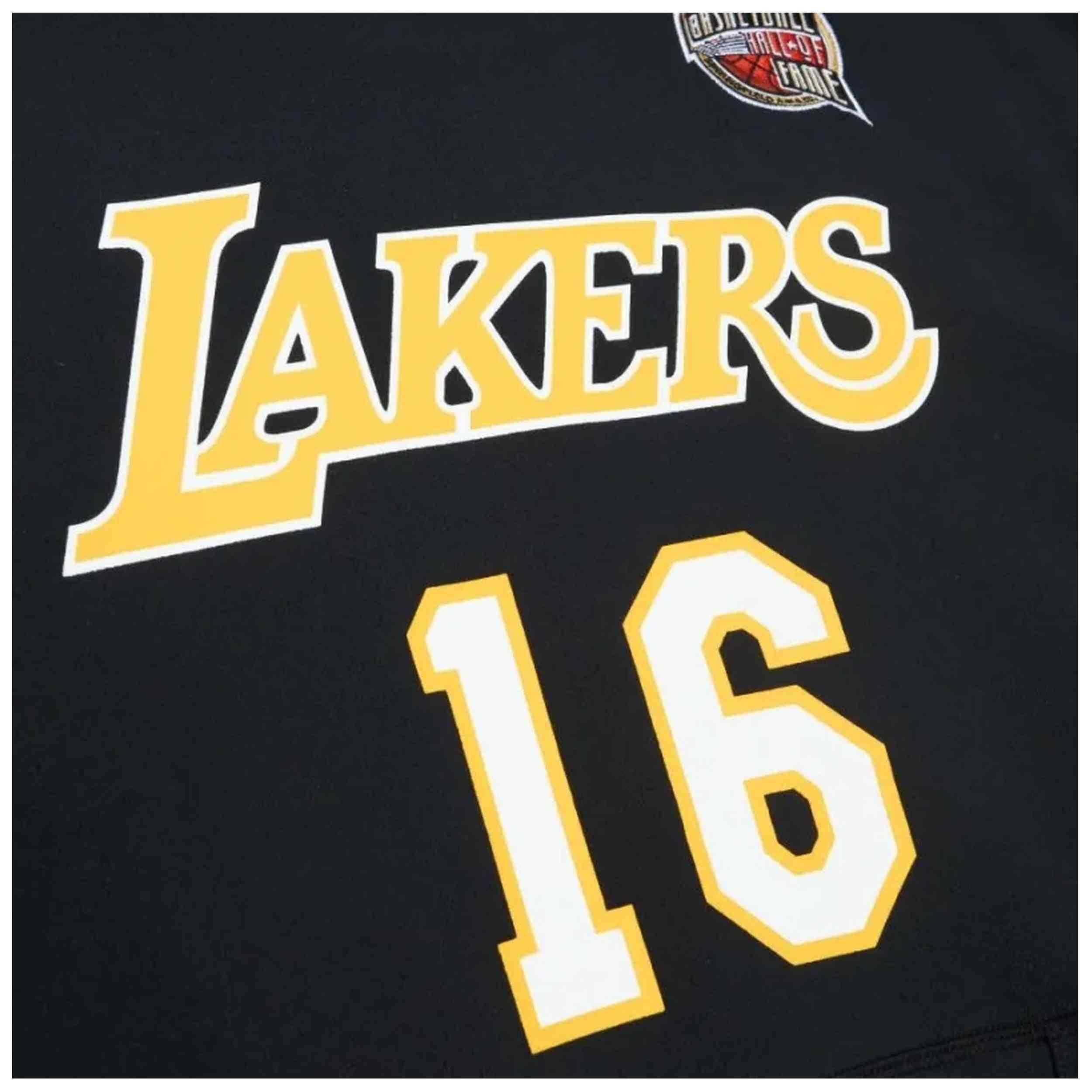 Felpa con cappuccio Mitchell & ness modello FPHD6861-LALYYPGABLCK per uomini 3/4