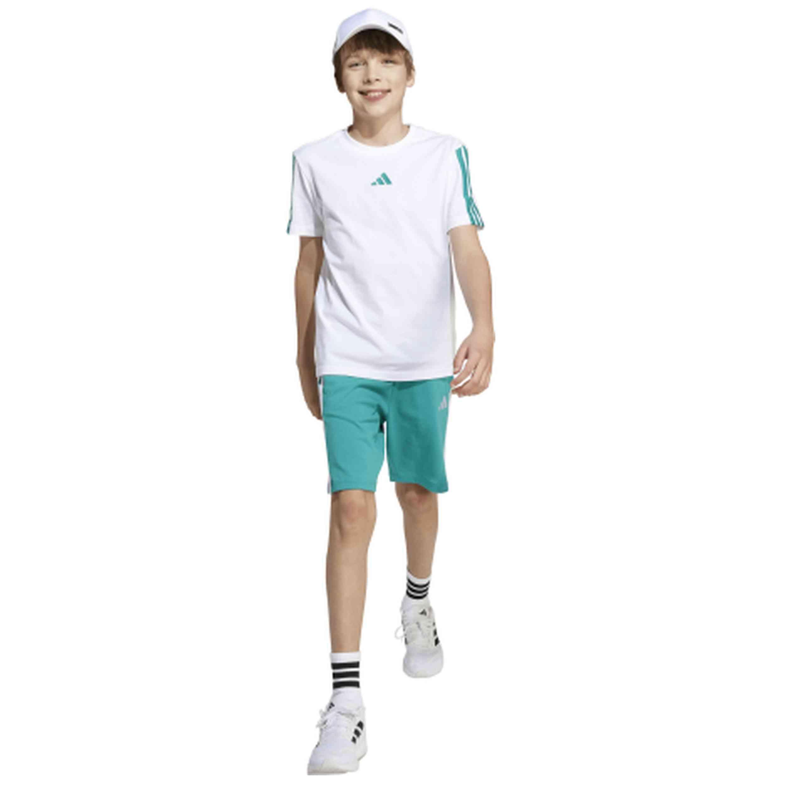 Maglia a maniche corte Adidas modello JY4970 per unisex ragazzi 4/5