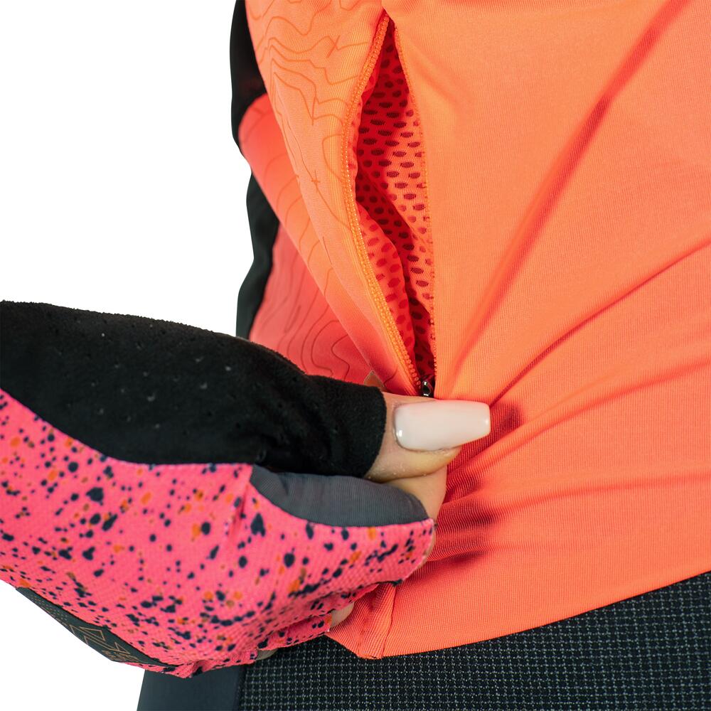 Ergonomisch MTB Endurance 5.0-shirt  van Ice-Yarn-stof Geel Dames 4/7