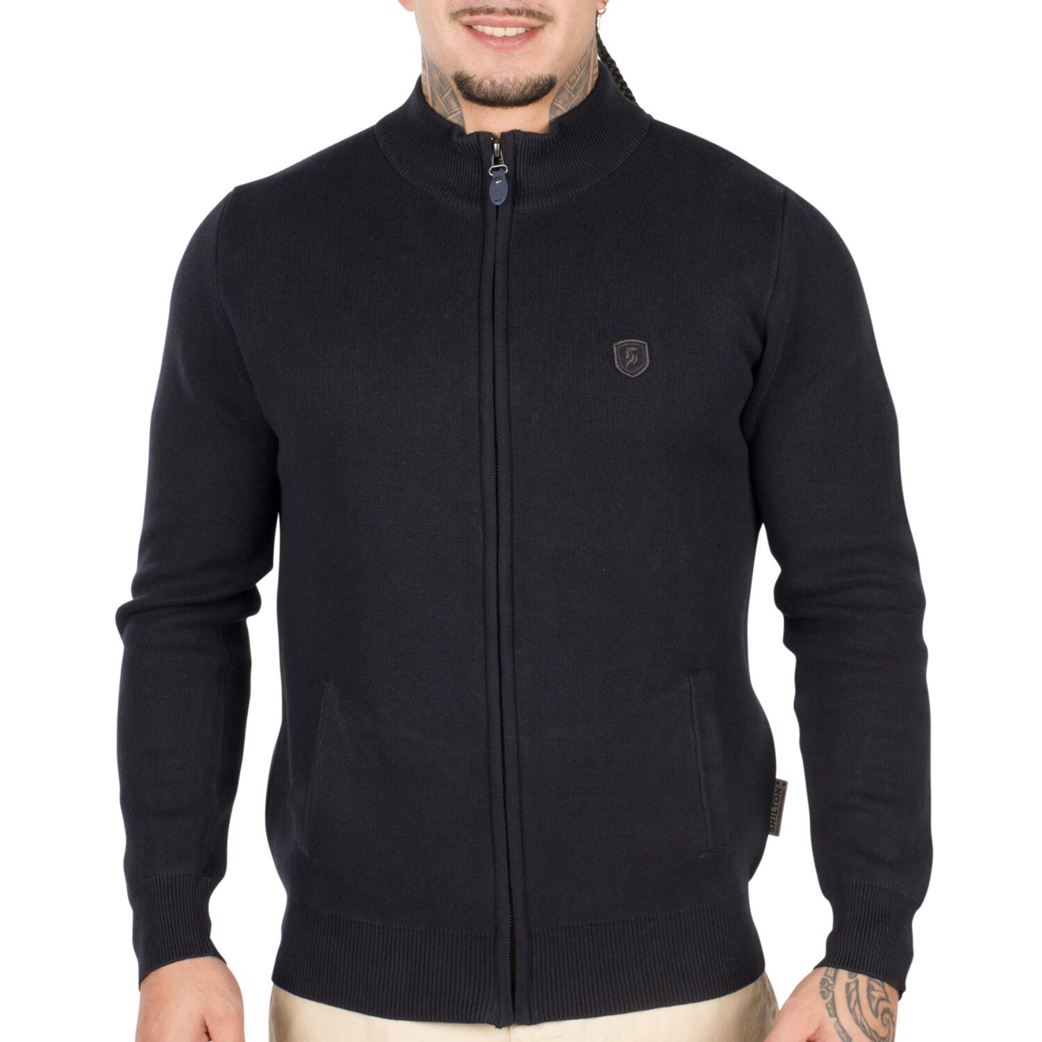 Shilton - Gilet Uni Cotton Zip Homme - Pull - Noir - Decathlon