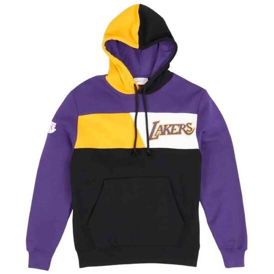 Sweat à capuche Mitchell & ness modèle FPHD1180-LALYYPPPBLCK pour homme