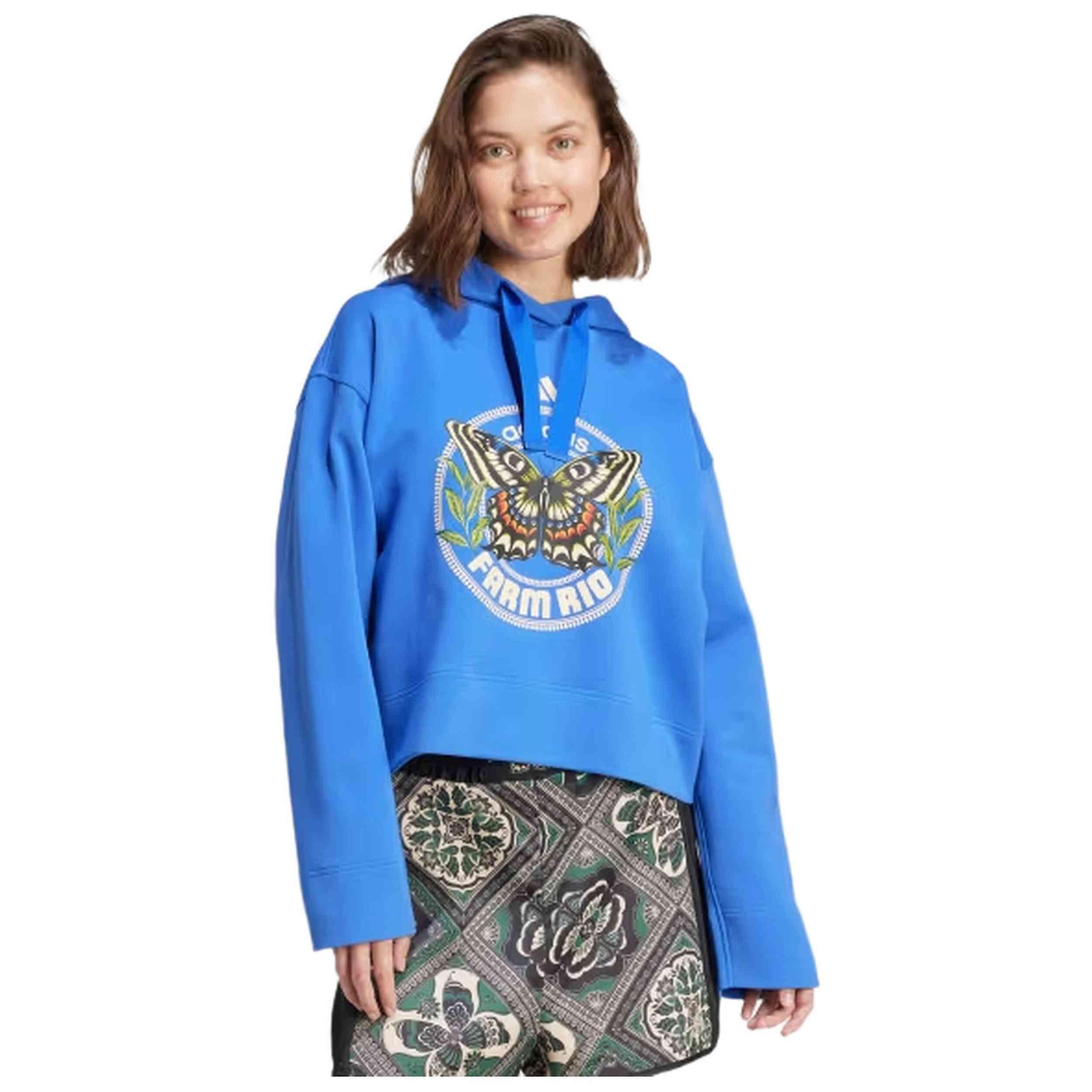 Sweat à capuche Adidas modèle JL8608 pour femmes 1/3