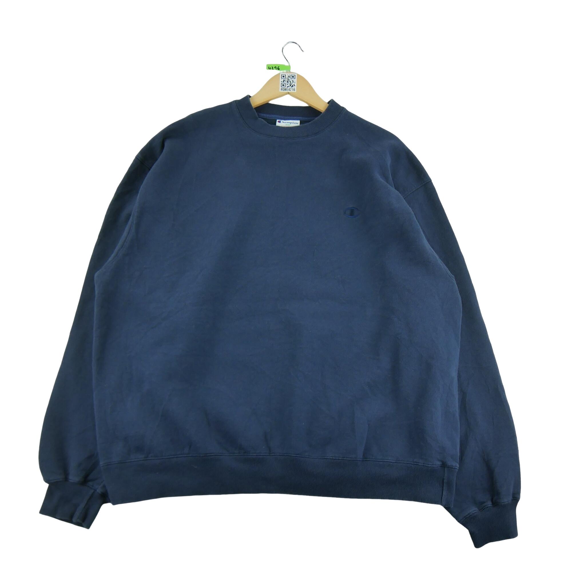 CHAMPION Reconditionné - Sweat Homme Marine - Très Bon État
