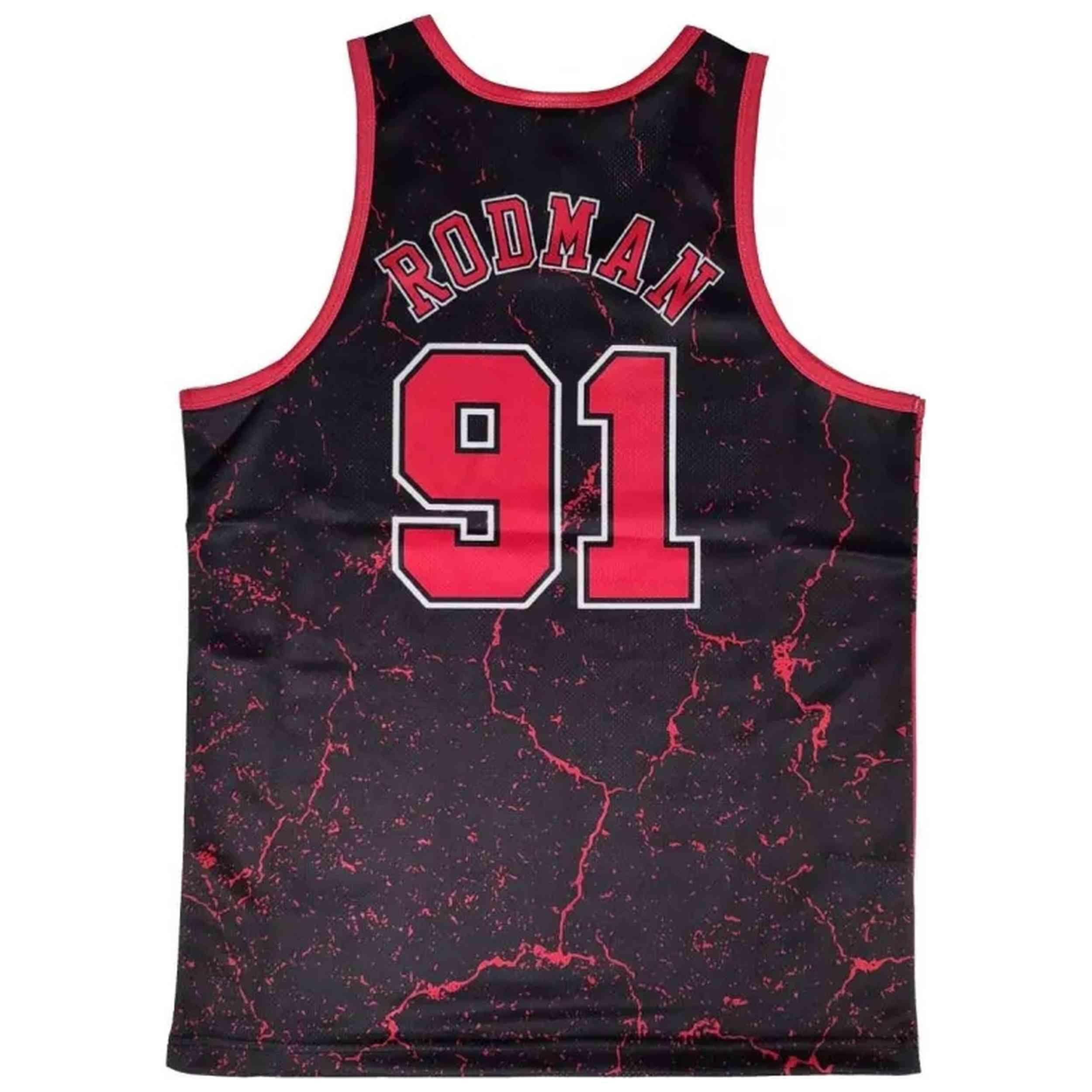 Maillot de basket Mitchell & ness modèle TNMK5010-CBUYYDRDSCAR pour homme 2/2