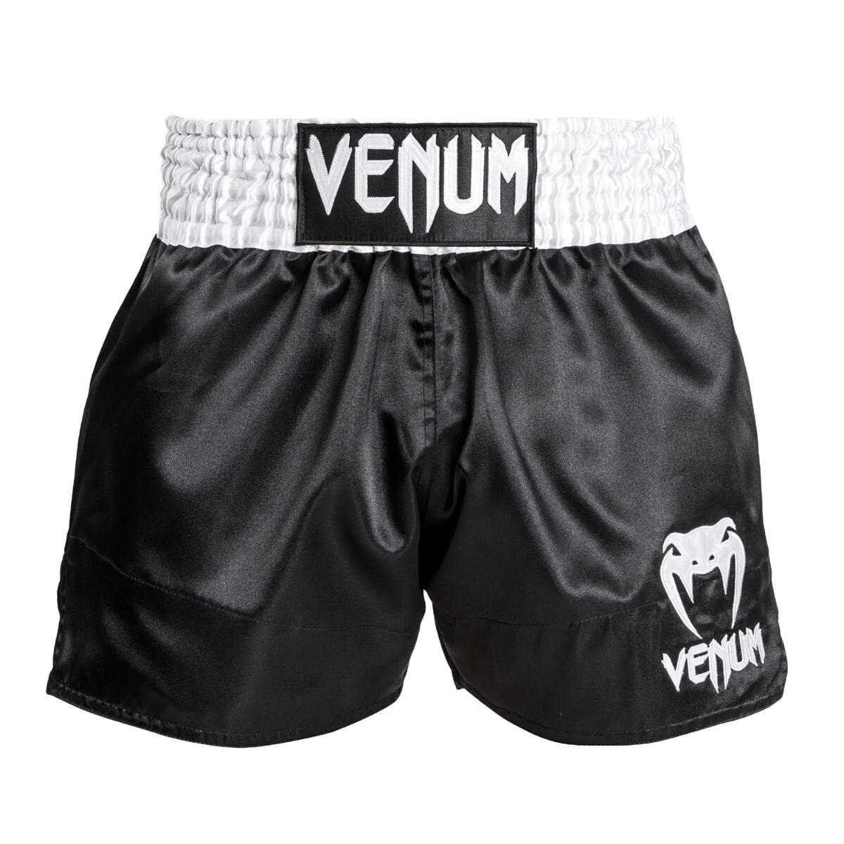 Venum Classic Muay Thai Shorts White-Black-White XXL 7/7