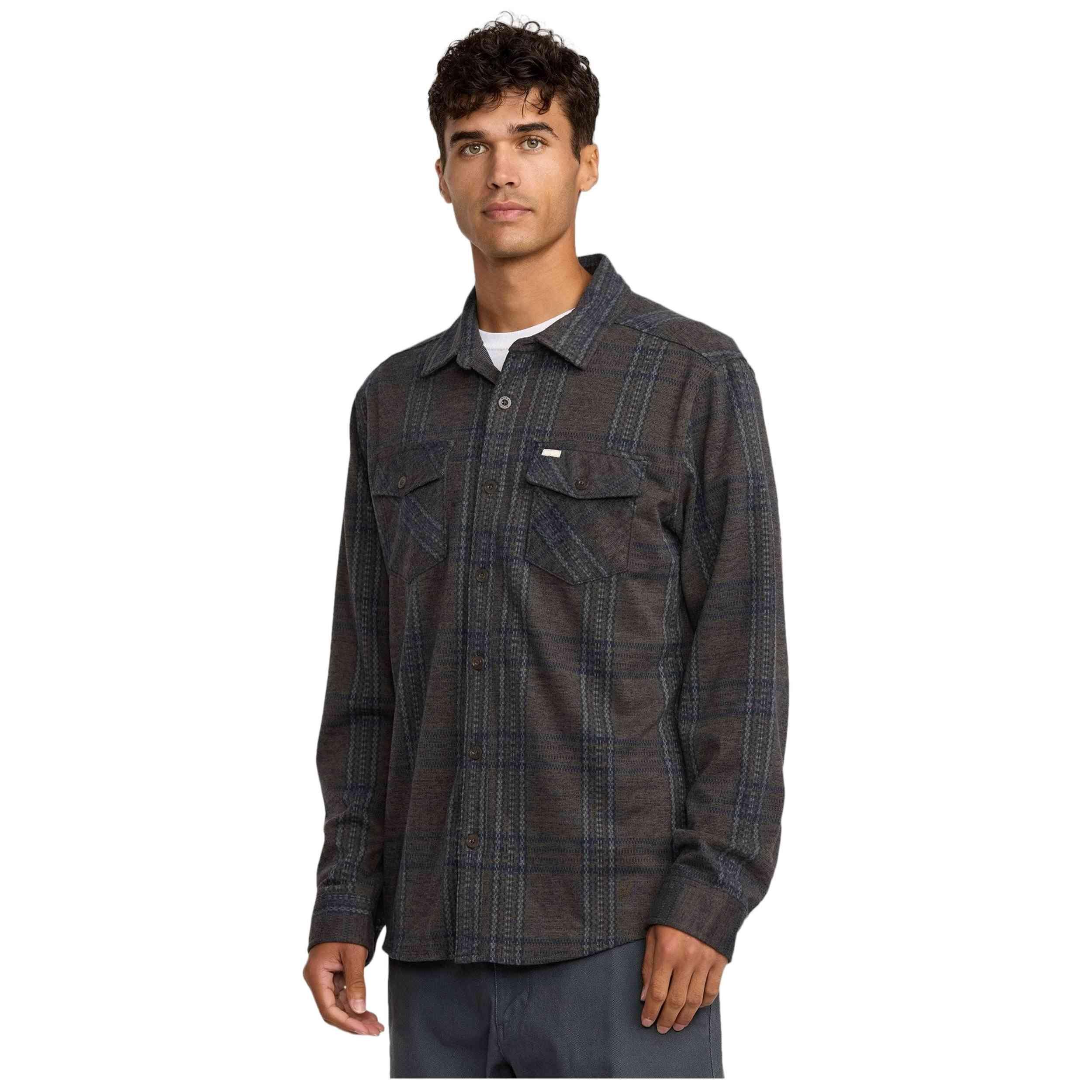 Rvca - Chemise Rvca Modèle Avywt00512-msh Pour Homme - Surchemise - Marron - Decathlon