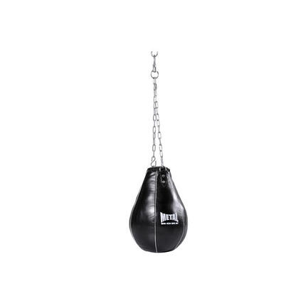 Sac de frappe poire à maïs cuir Metal Boxe