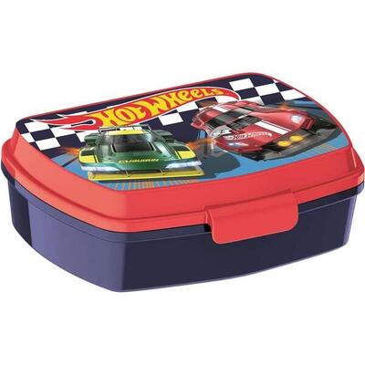 Broodtrommel hot wheels blauw